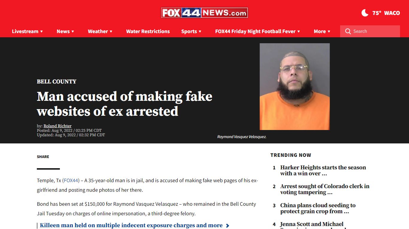 Man accused of making fake websites of ex arrested